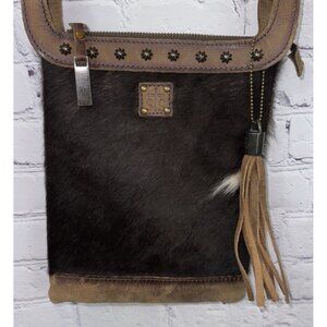 STS RANCHWEAR Leather Cowhide Crossbody Purse Western
